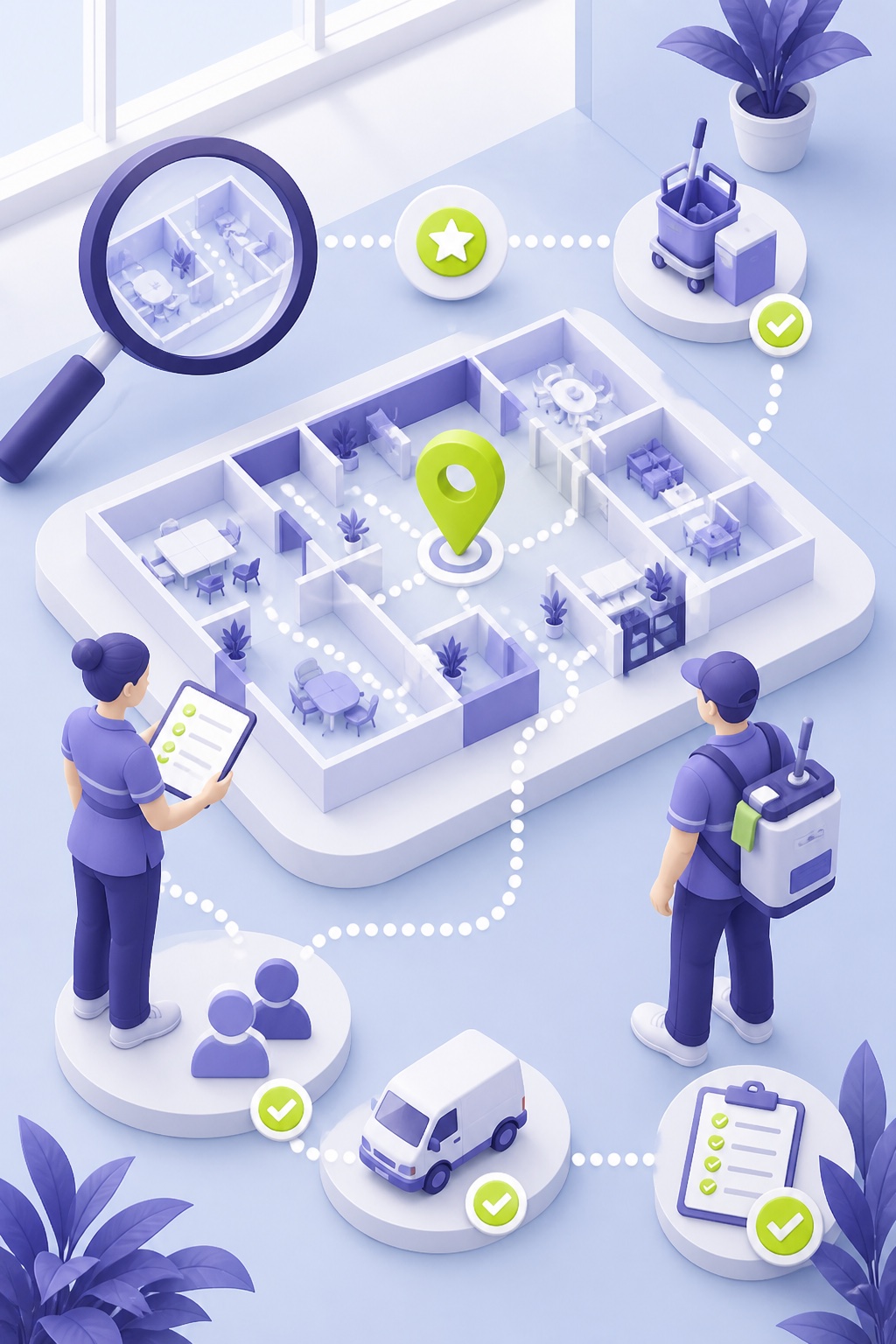 Illustration d’une méthode coordonnée, de l’analyse du site au suivi de la prestation